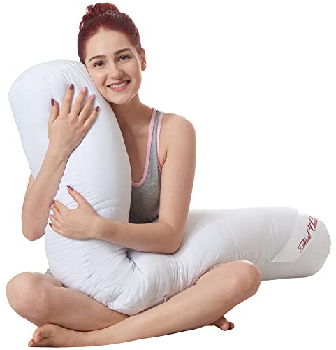 CelinaTex First Class Rouleau pour dormeur latéral Ø20 x 145 cm Oreiller en Microfibres pour dormeur latéral Oreiller en Fibres Creuses