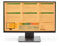Crossbow Education 24-Inch Widescreen Monitor Overlay - Dyslexia and Visual Stress Friendly (Orange)