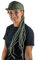 Kunst und Magie Bunter Dreadlock Hut aus Filz Hippie Goa Filzhut, Farbe:Mausgrau/Grey
