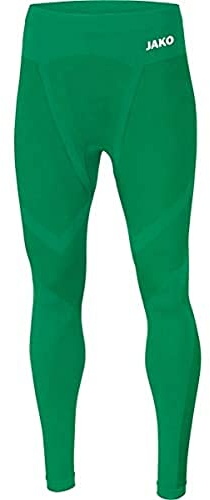 JAKO Herren Long Tights Comfort 2.0, Sportgrün, S