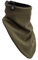 Manufaktur13 Windbreaker - Bandana, Halstücher in versch. Varianten, Multifunktionstuch, Baumwolle Schal, Dreieckstuch, geeignet für Motorrad & Fahrrad (M13) (Knit: Olive)