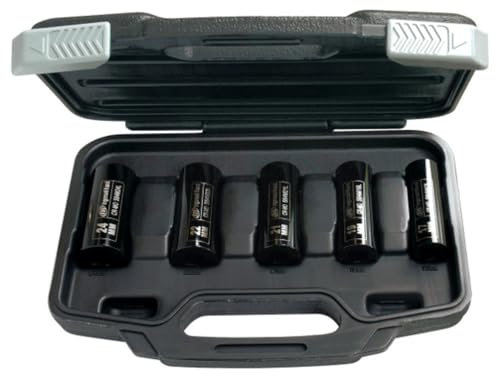 Ingersoll Rand SK4M5LN Metric Deep Impact Socket Set – 1/2 Drive, Set of 5, Heavy-Duty Design for Superior Performance