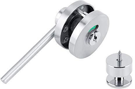 Indicator Door Lock,Toilet Door Locks, Silver Dead Bolts,Zinc Alloy Bolt Vacant Engaged Privacy Indicator Lock Cubicle Bathroom Partition Rotating Door Lock for Public Toilet Restroom