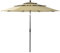 PHIVILLA Garten Sonnenschirme 2.5M Höhe Balkonschirm Gartenschirm Handkurbel automatische Lenkung (Beige)