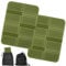 2er Thermo Sitzkissen Outdoor, Faltbares Sitzkissen Outdoor, Sitzunterlage Outdoor Kinder Wasserdicht, Thermo Sitzkissen mit Tragetasche, Wander Jagd Zubehör Garten Stadion Hunting Camping-olivgrün