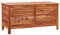 Auflagenbox Akazienholz Truhe geölte Oberfläche dunkelbraun 130x64x48 cm Riviera