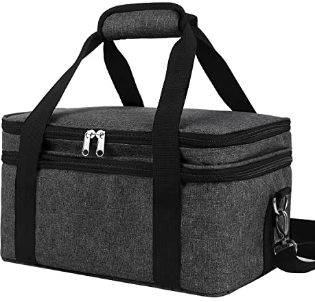 ALTLLEN Aufbewahrungsbox für Acrylfarben, schwarz, Unisex, Kunststoff und Leder, ideal für Künstler unterwegs