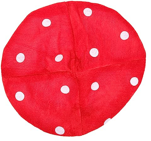 STOBOK Herren Kostüm Kopfbedeckung Süße Pilzdeko Toad Hat Plüsch- Pilzhut Baby-krötenmütze Accessoires Für Damen Zeug Förmigen Hut Essenshut Lolita-hut Süßer Fräulein Luigi Cosplay