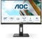 AOC 24P2QM - Monitor Full HD da 24 pollici, altezza regolabile (1920x1080, 75 Hz, VGA, DVI, HDMI, DisplayPort, hub USB), colore nero