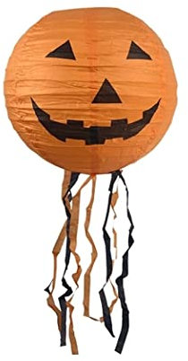 Wnota Halloween Kürbis Windlicht 5er-Pack Tragbare Wiederverwendbare Kürbis-Halloween-Orgel-Papierlaterne, Ideal Für Partys, Feiertage Und Festivals Lampions Halloween Halloween Kürbis Laterne