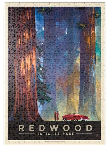 MyPuzzle Redwood National Park: Unter den Giganten - Premium 500 Teile Puzzle - MyPuzzle Sonderkollektion von Anderson Design Group