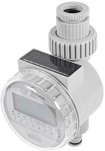 Minuterie d'irrigation, Arroseur en Plastique de Minuterie d'eau Automatique d'énergie Solaire d'affichage à Cristaux Liquides Multi-Programme pour l'irrigation