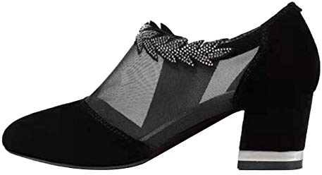 Sandalen Damen Sommer Elegant Spitz Halbschuhe Bequem Leder Breiter Fuß Pumps Größe Hochzeit Plateau Sommerschuhe Plateau Sexy Flacher Absatz Geschlossen Festlich High Heels Tanzschuhe