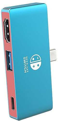 Switch Dock per Nintendo Switch OLED, Switch Docking Station per TV, adattatore da USB C a HDMI per Steam Deck/MacBook/Laptop, Accessori Nintendo Switch, Set di dock per TV, Dock da viaggio per Switch