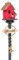 Whimsical Birdhouse Garden Stakes: Metal Pole Wooden Birdhouse Stand Yard Bird House Garden Stake Garden Birdhouse Decor on Stand Outdoor Bird Decor Bird Home The Bird's Nest Lawn