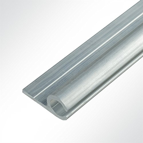 LYSEL® Kederschiene Kederleiste Kederprofil 15x30mm pressblank 3m 45° Ø10mm für Keder 5-9mm