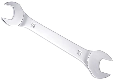 CoCud Clé à Fourche Fine à Extrémité Ouverte, Métrique 14mm x 15mm, Clé Mince à Double Extrémité - (Applications : pour les Écrous Fins, les Espaces Étroits), 1 Pièce