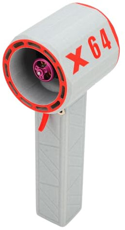 X64 Upgrade Electric Dust Blower with Brushless Motor, 180000RPM Jet Dryer Blower, 11 Blade Powerful Turbofan, Portable Electric Air Duster for Car Dry,Home (White Red)