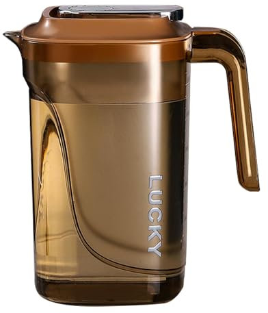 Fridge Liquid Storage Jug, Water Jugs Transparent Fridge Fruit Juices Liquors Jug with Lid, 2.2 Litre