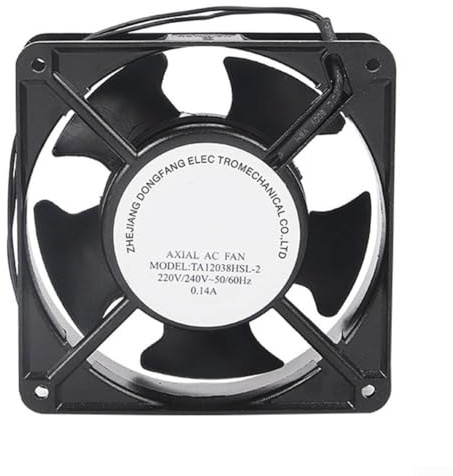Ventilateur axial pour cassette de cheminée insérable, haute température, lames métalliques, ventilateur de refroidissement de four à lames métalliques