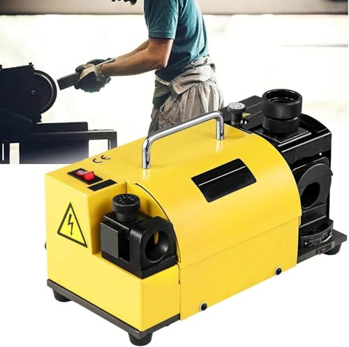 Bohrerschärfer, MR-13A Bohrerschleifmaschine 3–15 mm, 95° bis 135° Spitzenwinkel einstellbarer Bohrerschärfer, Bitschärfmaschine mit 11 Spannzangen