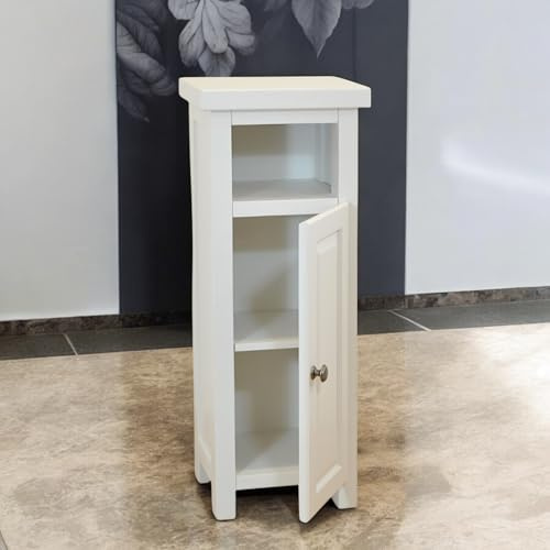 GROF GROFurniture Schneewittchen Schrank schmaler Flurschrank mit Einlegeboden kleiner Eckschrank Flur oder Wohnzimmermöbel fertig montiert