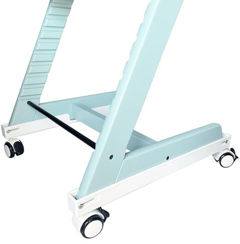 Amoxum Ruedas compatibles con la silla alta Stokke Tripp Trapp, con cierres de seguridad, rotación de 360°, ruedas silenciosas, comodidad, no requiere taladrar, sin dañar tu trona