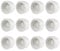 12PCS 1/2 PVC Sprinkler Cap, End Female Thread Pipe Plug Adapter for Irrigation, DIY Projects,Sprinkler Head Cap, Water Line, Plumbing Repair, Compatible with Rainbird Systems