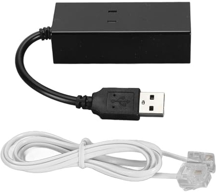 BAFOVY USB 56K Externes Einwahl-Fax-Datenmodem, Plug-and-Play-Technologie, Schnelle Datenübertragung, für 10 8 7 Vista XP, Laptops und Computer