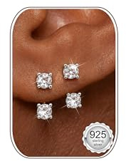 LOLIAS Creolen Silber 925 für Damen U-Form Statement Huggie Ohrringe Silber 925 Hufeisen Nasen Septum Piercing Schmuck CZ Knorpel Ohrringe Helix Piercings