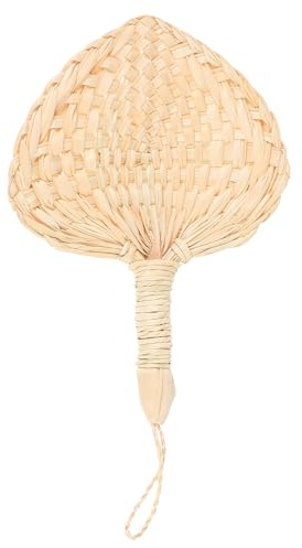 LIFKOME Natural Palm Leaf Hand Fan Hand Weaving Fan for Wedding Party Decor for Summer Cooling Supplies