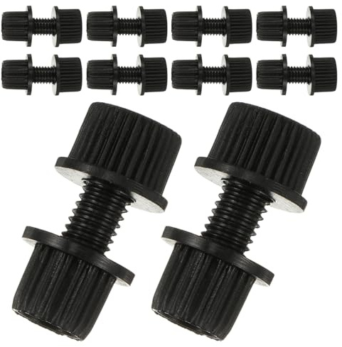 Healeved 16pcs Motorcycle License Plate Screws Nylon Bike Bolts for Plate Fasteners Security Screws for License Hardware