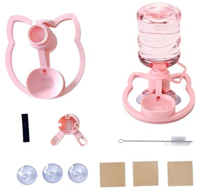 Sbshiouu Distributeur d ' Eau à Alimentation par Le Bas pour Petits Animaux de Compagnie, doté d ' Une Bouteille d ' Eau Transparente de Conception sans Filtre de Base