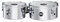 Meinl Percussion Drummer Series Timbales - 2 Trommeln mit 8 und 10 Zoll - Mit Halterung - Stahl, Verchromt (MIT810CH)