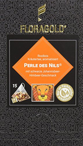 FLORAGOLD Pyramidenbeutel rotbuschtee Perle des Nils, 1er Pack (1 x 45 g)