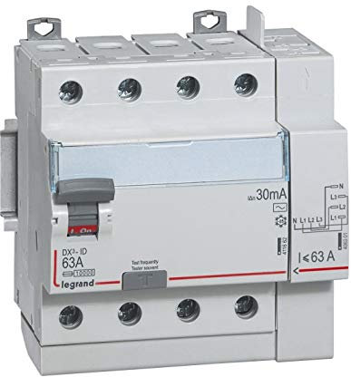 Interrupteur différentiel 4P 400V~ 63A type AC 300mA - 5 modules