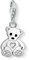 Thomas Sabo Damen Charm-Anhänger Teddybär Charm Club 925 Sterling Silber 1119-041-14