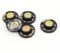 sourcing map 5Pcs 0.25W 8 Ohm Internal Magnet Mini Music Loudspeaker Speaker 29mm