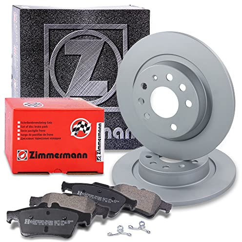 ZIMMERMANN Bremsenset Hinterachse inkl. Bremsscheiben Ø 278 mm Voll + Bremsbeläge hinten Kompatibel mit OPEL SIGNUM CC (Z03), VECTRA C, SAAB 9-3