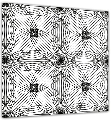 Mandala II - Ausmalbild auf Leinwand, aufgespannt auf Rahmen - Quadrat-Format - 80x80 cm