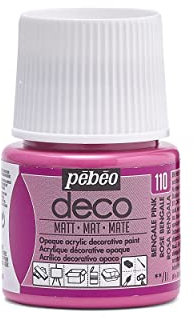 PEBEO Deco Matt, acrílico, Rosa (Bengale Pink), 45 ml, 45