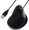 Ewent Souris Ergonomique Verticale USB-A Optique, Récepteur Ultra-Compact,Plug&Play,600/800/1200/1800 DPI ajustables,6 Contrôles,pour Droitier, PC,Ordinateur,Portable,Mac, Câble de 1,25 m de long,Noir