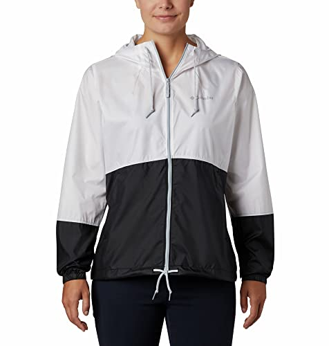 Columbia Femme Flash Forward Veste Coupe Vent, White, Black 101, M EU