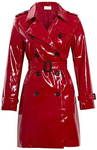 SS7 Damen Patent PU Mantel