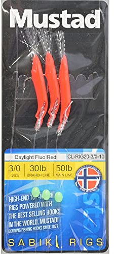 Mustad Sabiki Sea Fishing Rigs - Cod Bass Pollock Mackerel Herring Sardines