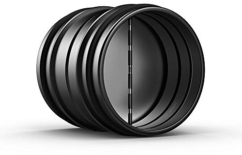 AC Infinity 6 Backdraft Damper, One-Way Airflow Ducting Insert with Spring-Loaded Folding Blades for 6” Ducting in Range Hoods and Bathrooms Fans