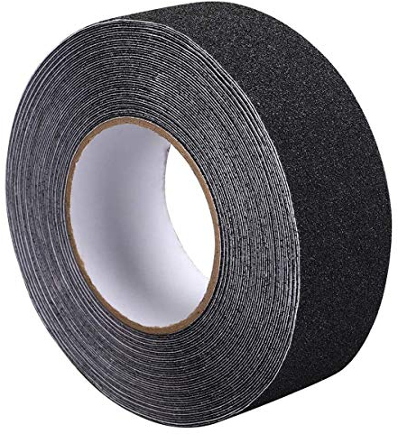 10M x 5CM Anti Rutsch Sicherheitsband, ONTWIE Schwarzes Rutschfestes Band Hohe Traktion, Bester Griff, Reibung, Schleifkleber für Treppen, Sicherheit, Trittstufe, Innen, Außen