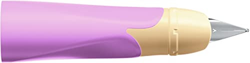 STABILO - Linkshänder-Griffstück für ergonomischen Schulfüller - EASYbirdy | Ersatzteil, Schulfüller, Anfänger-Feder A, Pastel, soft pink/apricot