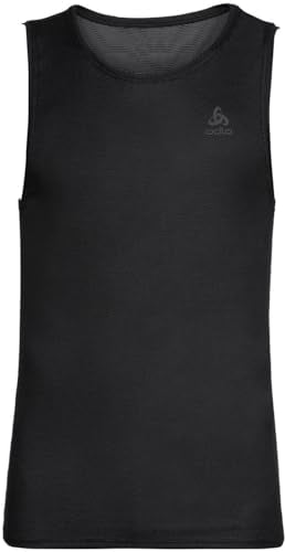 Odlo Herren Active F-dry Light Funktionsunterwäsche Tanktop, Schwarz, M EU