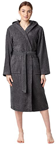 Ladeheid Damen Frottee Bademantel aus 100% Bio-Baumwolle LA40-225